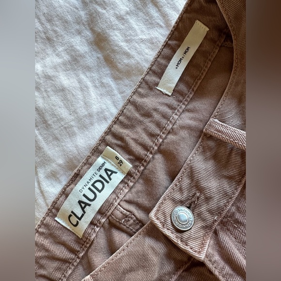 Dynamite Claudia jeans size 8 dusty rose - Picture 3 of 3